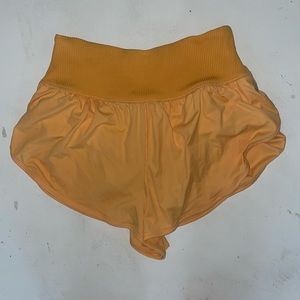 Free People Game Time Shorts Size M Yellow